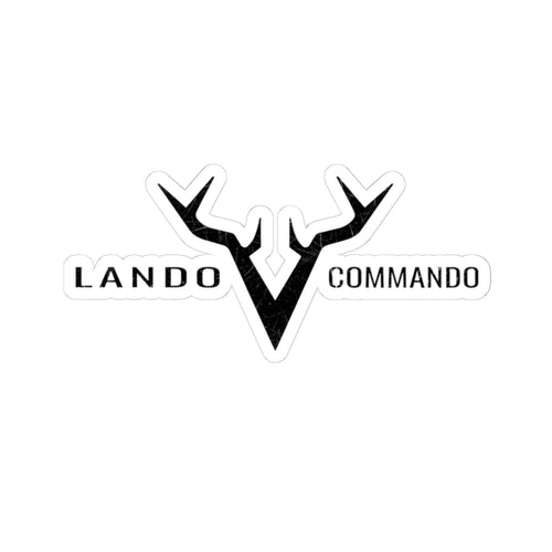 Antler V Logo kiss-cut sticker | Lando Commando decal