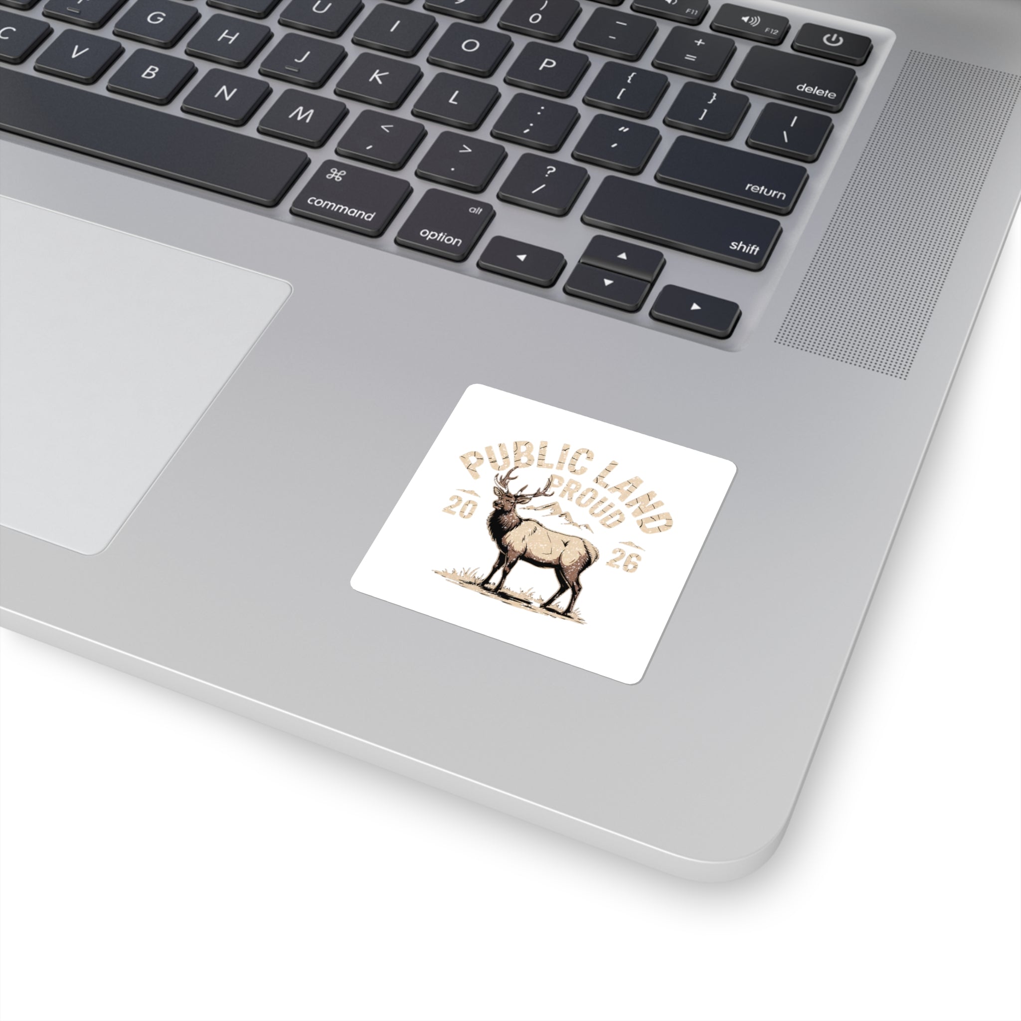 Public Land Proud Elk Sticker | Square Sticker, 2026 Outdoors Design