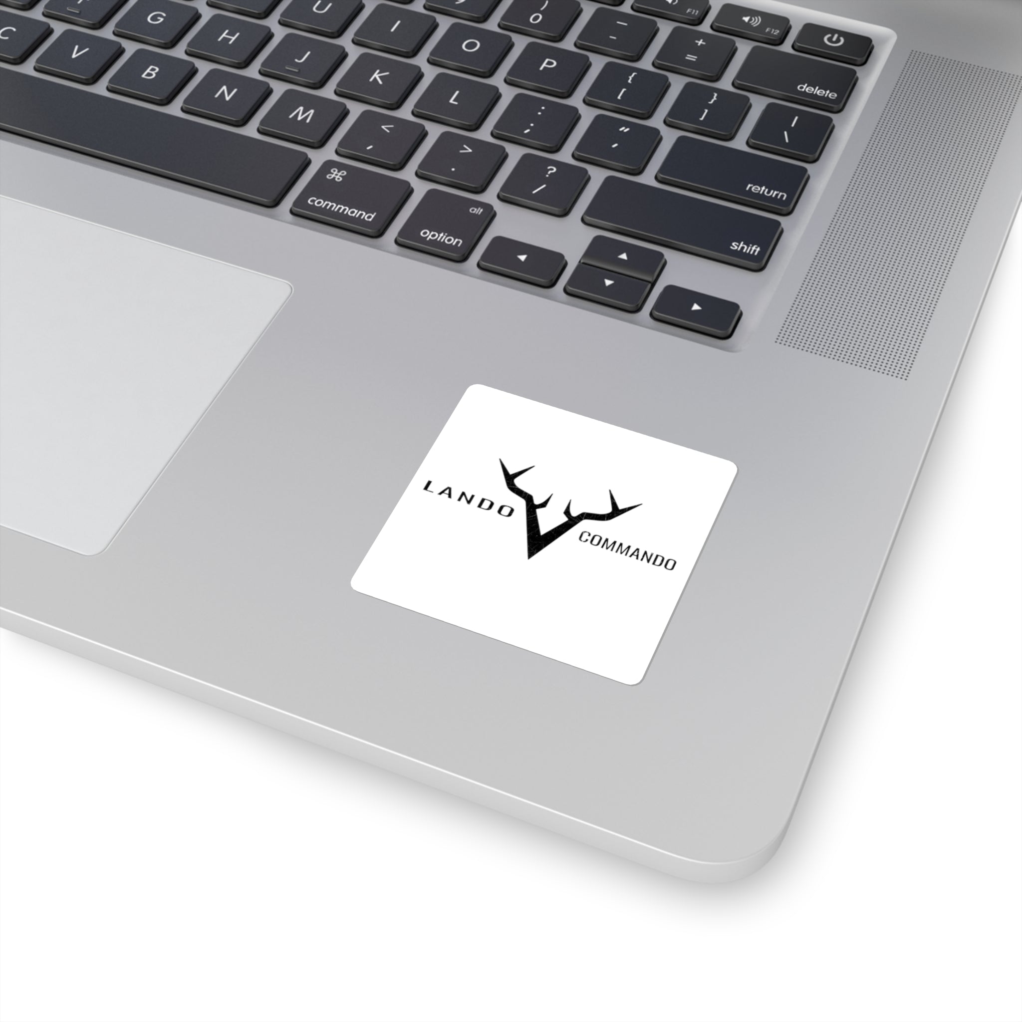 Antler V Logo Square Sticker | Lando Commando