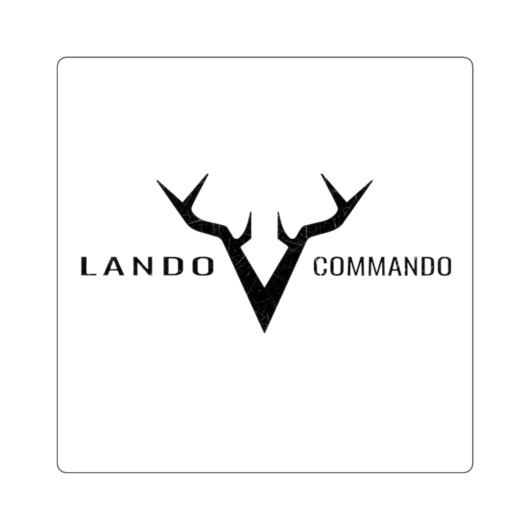 Antler V Logo Square Sticker | Lando Commando