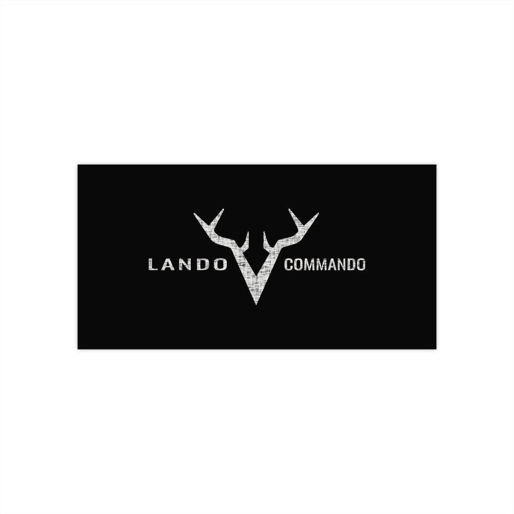 Lando Commando Antler Logo Bumper Sticker | Vinyl Car Decal