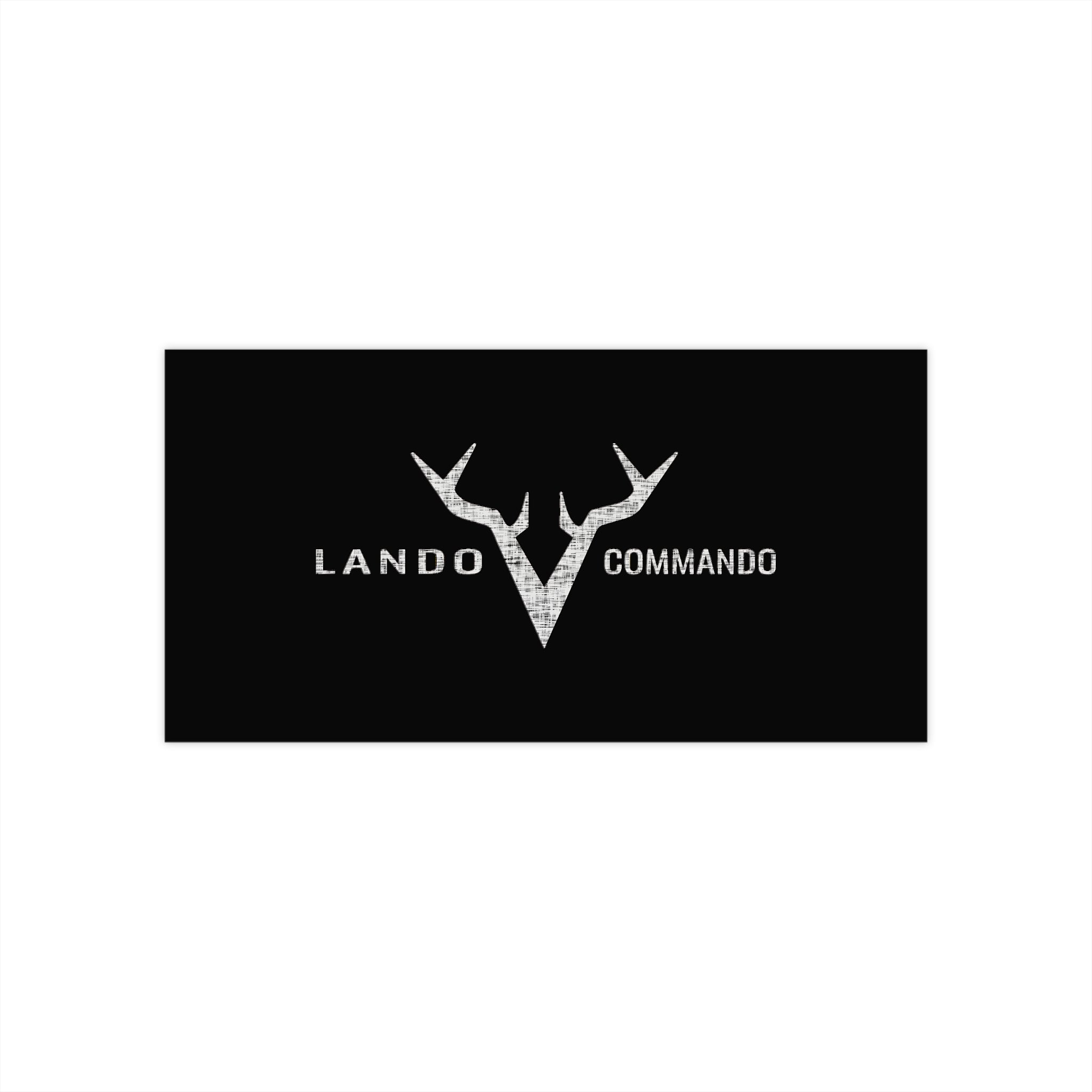 Lando Commando Antler Logo Bumper Sticker | Vinyl Car Decal