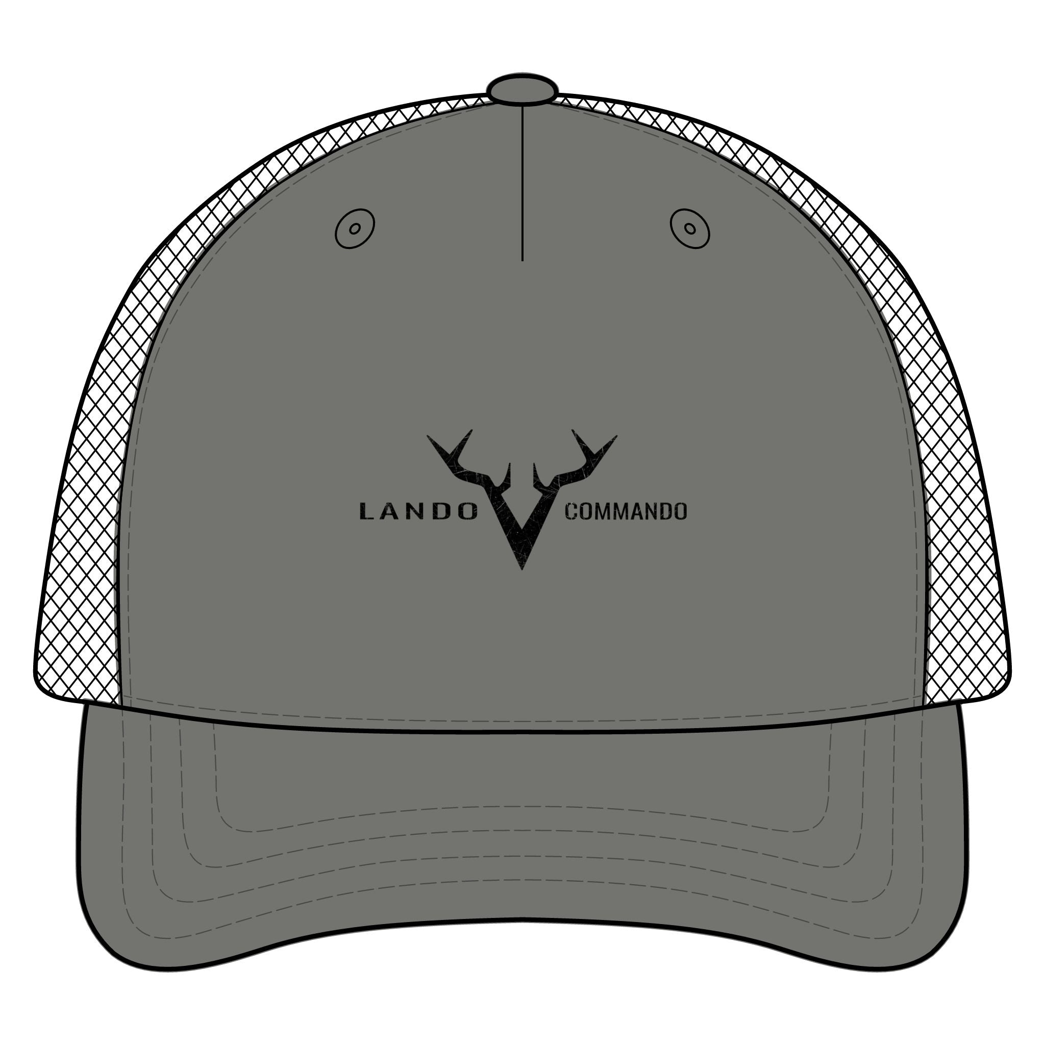 Antler V Logo Trucker Cap | Lando Commando Mesh Hat
