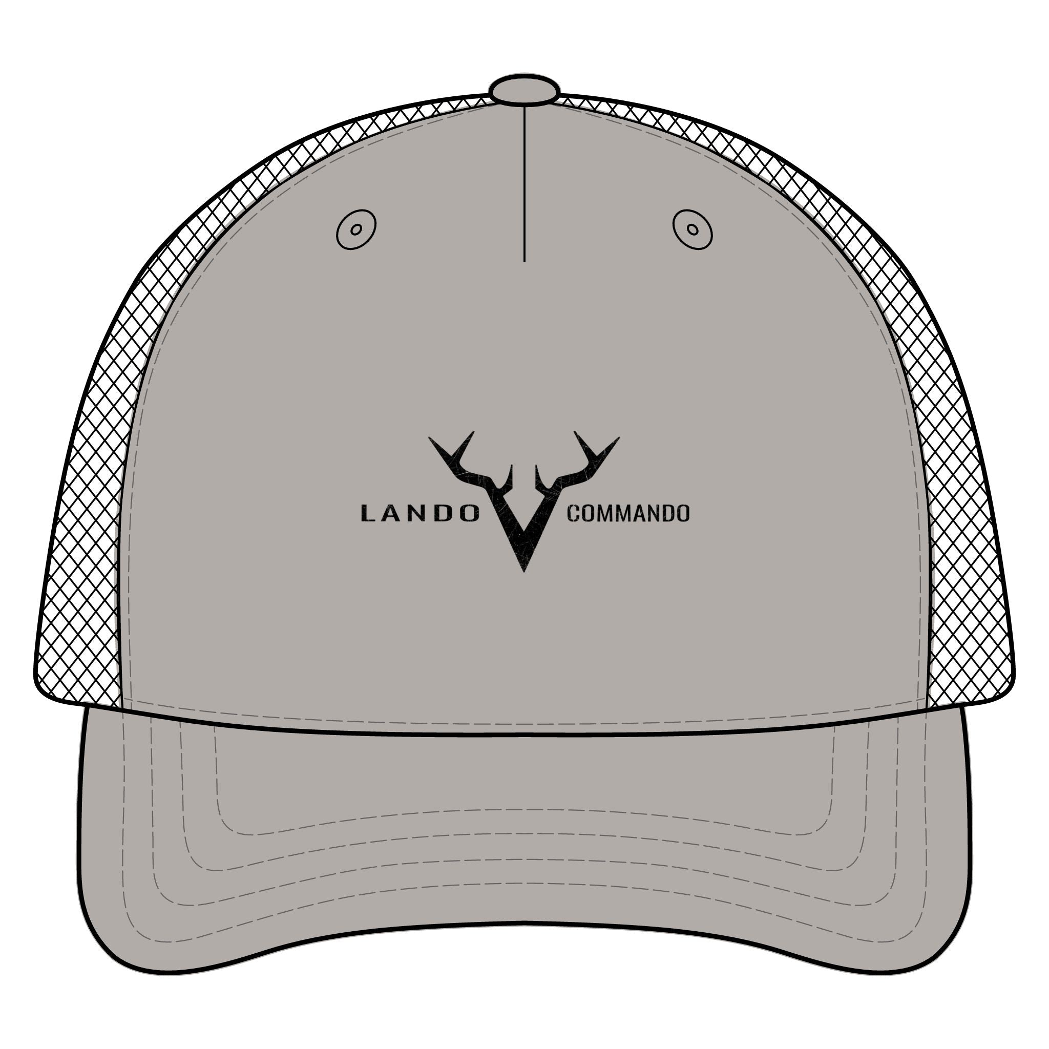 Antler V Logo Trucker Cap | Lando Commando Mesh Hat