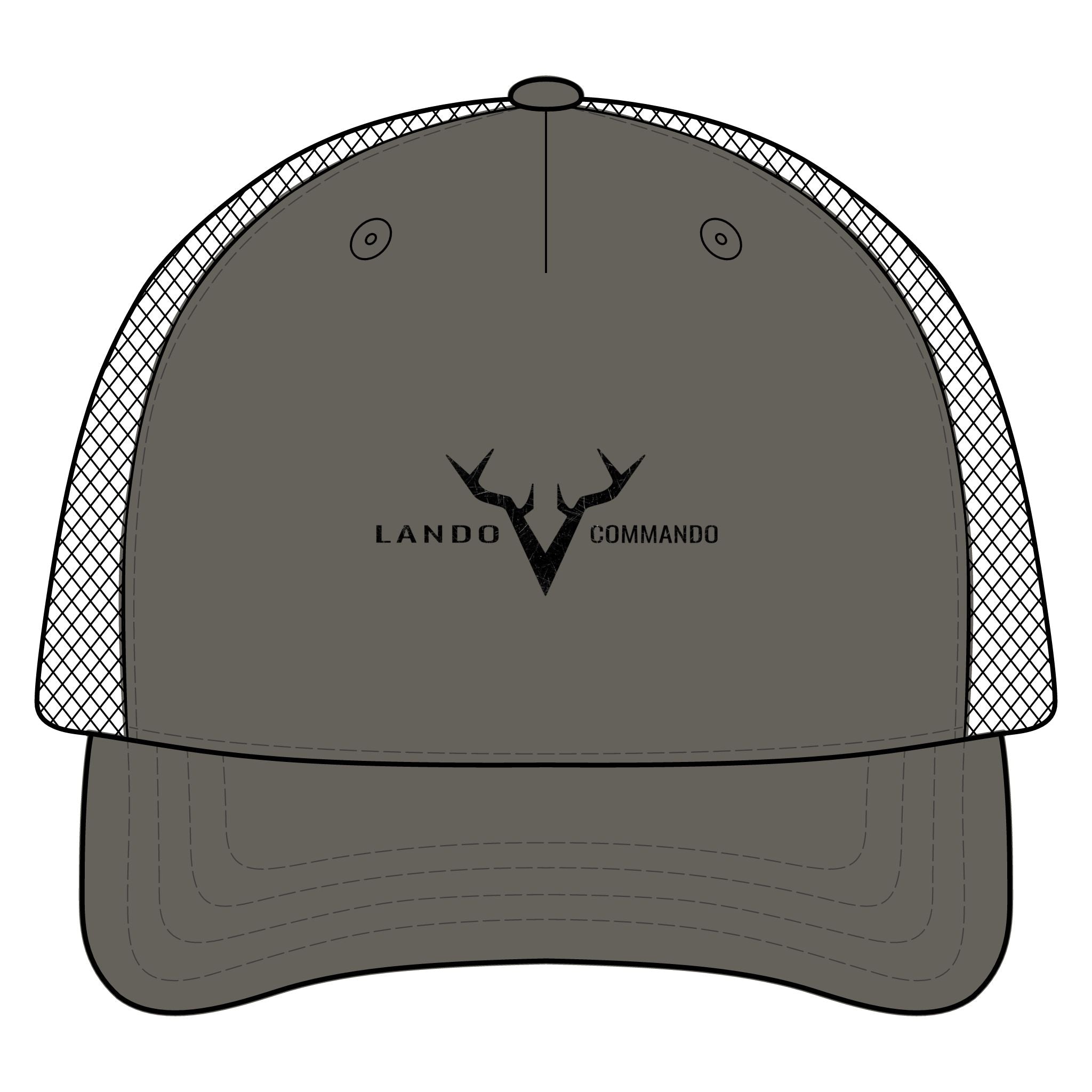 Antler V Logo Trucker Cap | Lando Commando Mesh Hat