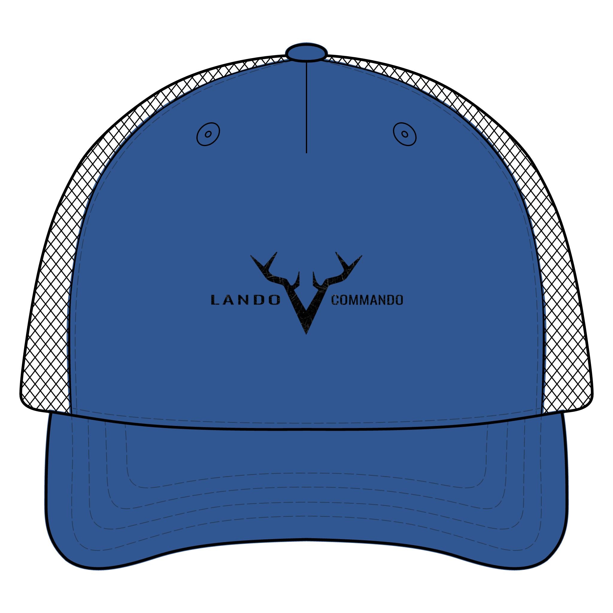 Antler V Logo Trucker Cap | Lando Commando Mesh Hat
