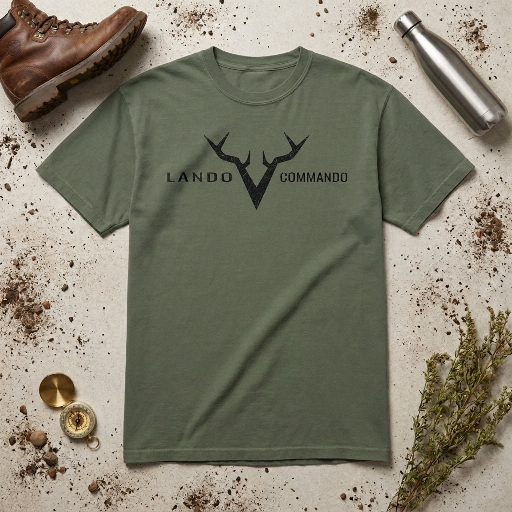 Antler V Logo Lando Commando T-shirt | Hunting Graphic Tee