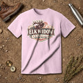 Elk Widow badge graphic T-Shirt | Elk hunter design, mountain logo