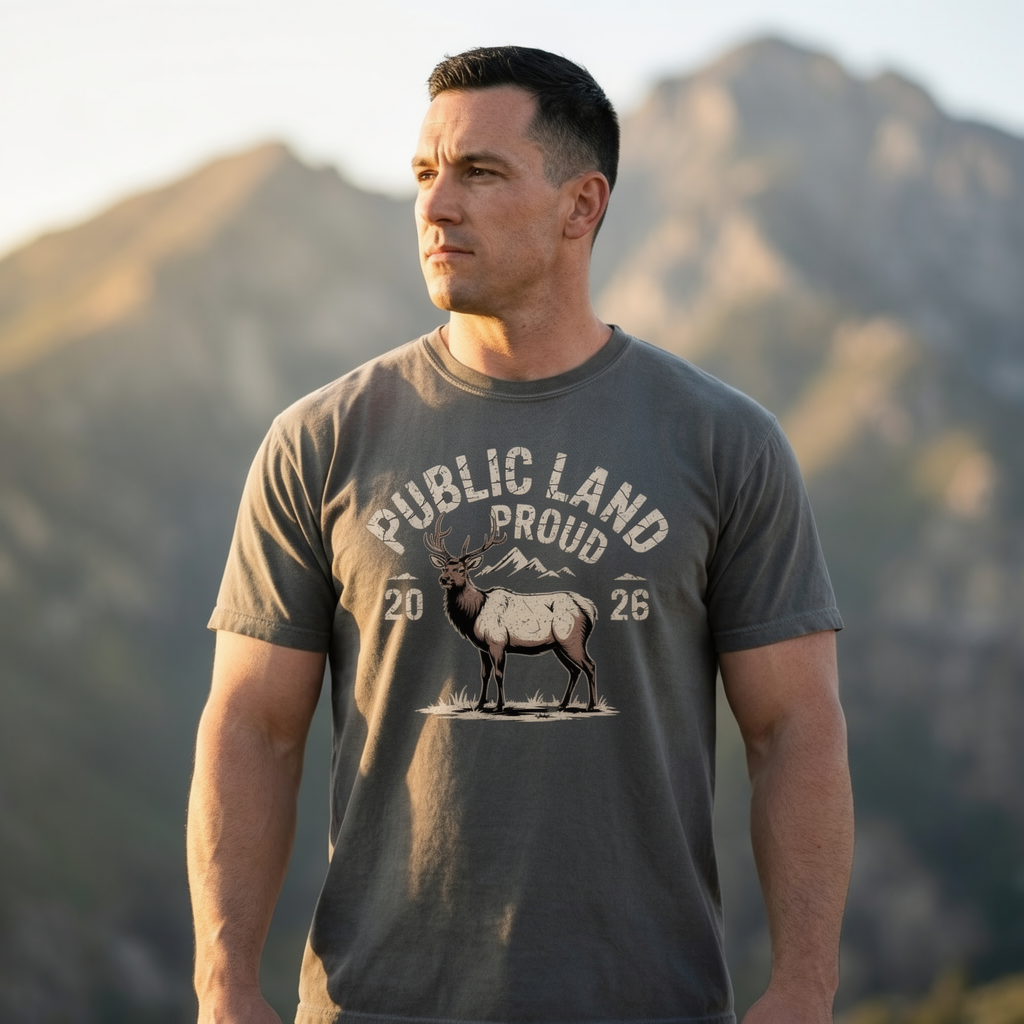 Public Land Proud Elk T-shirt | Outdoor Wildlife Tee, 2026