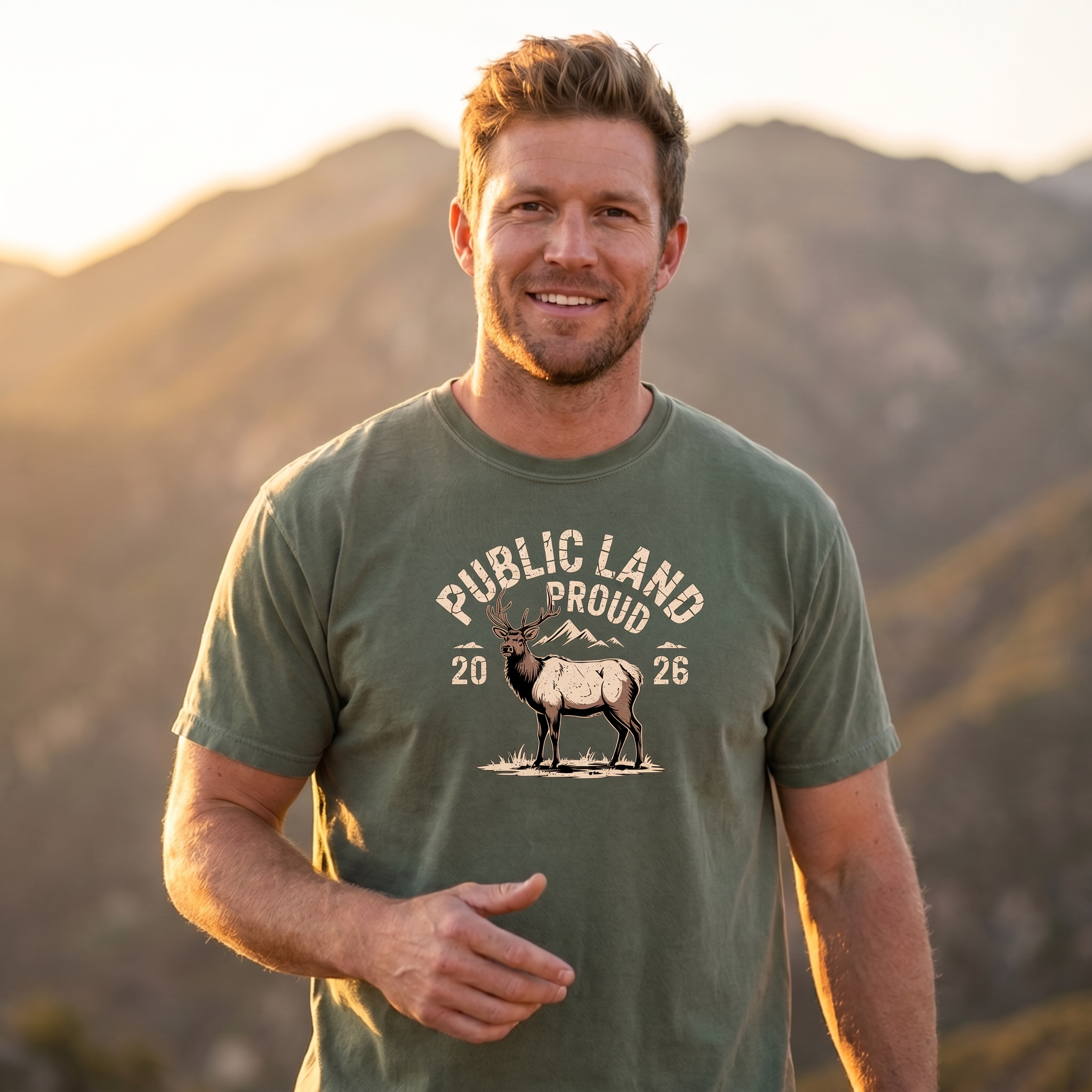 Public Land Proud Elk T-shirt | Outdoor Wildlife Tee, 2026