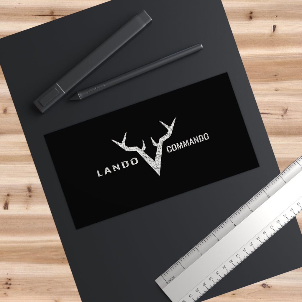 Lando Commando Antler Logo Bumper Sticker | Vinyl Car Decal