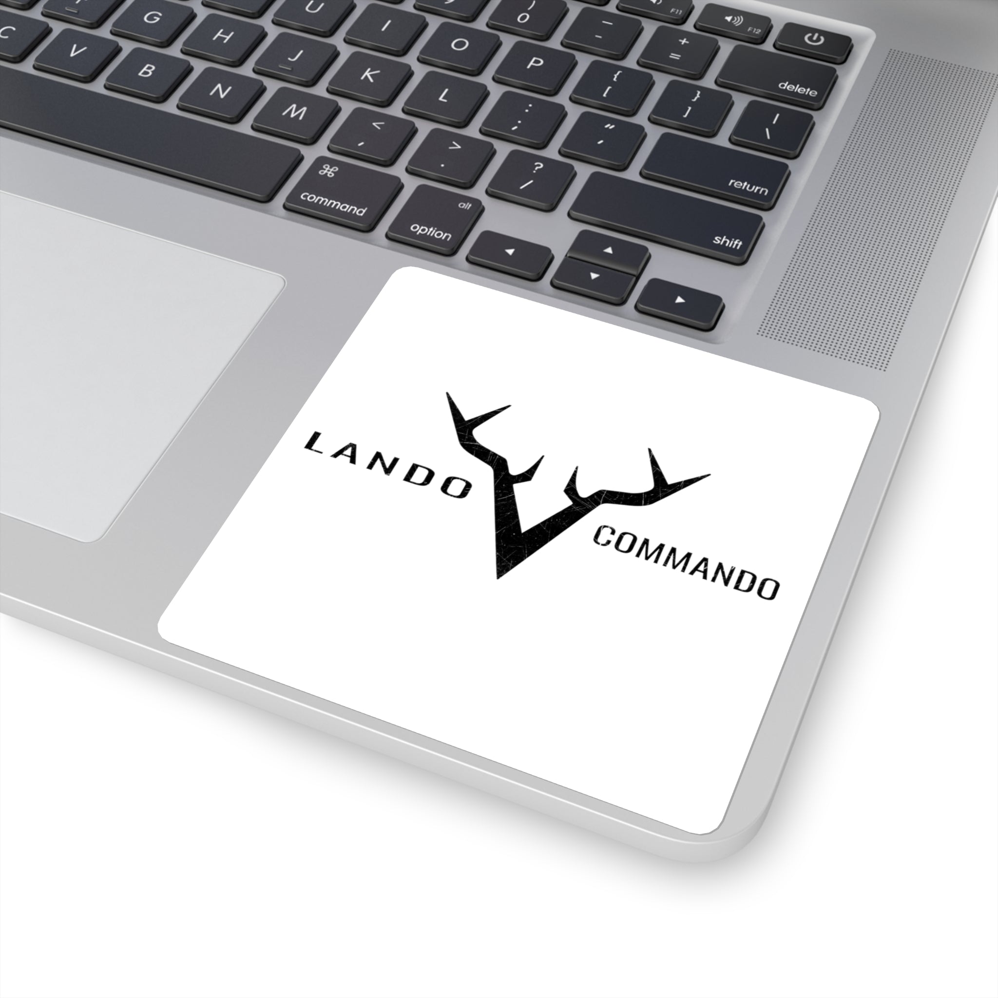 Antler V Logo Square Sticker | Lando Commando