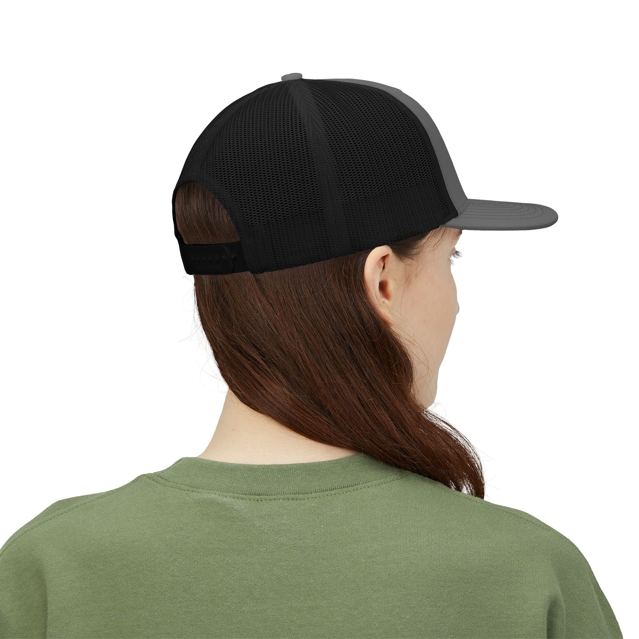 Elk Hunt 2026 | Commando Silhouette American Flag Snapback Trucker Cap | Elk Hunt 2026
