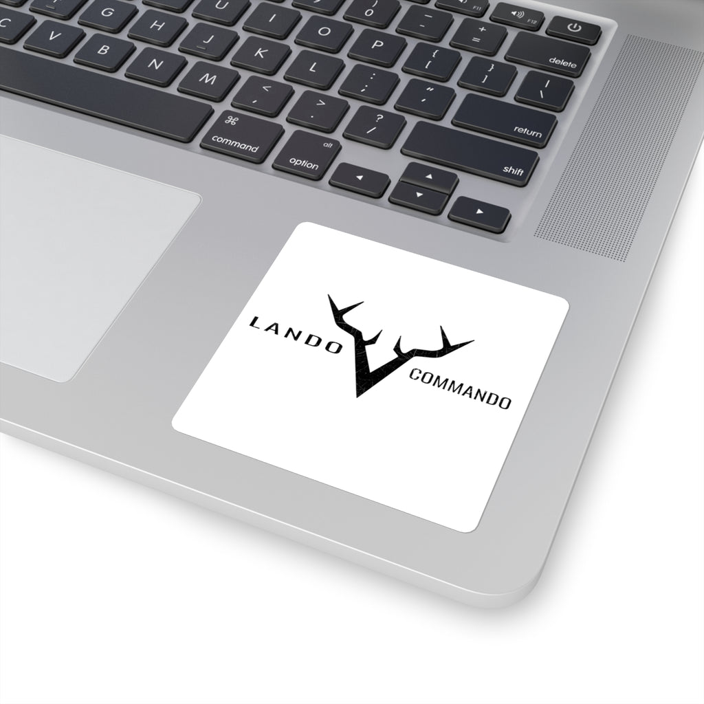 Antler V Logo Square Sticker | Lando Commando