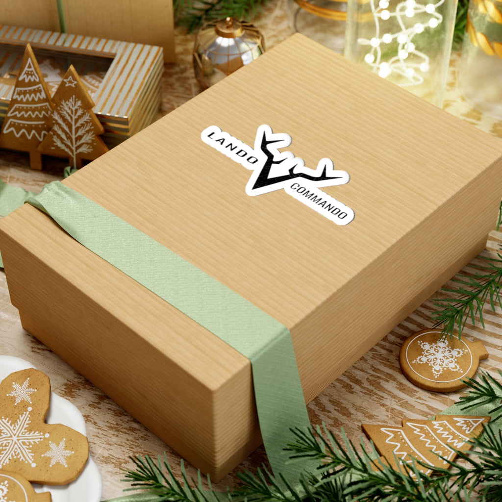 Antler V Logo kiss-cut sticker | Lando Commando decal
