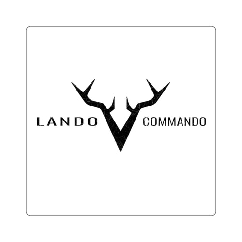 Antler V Logo Square Sticker | Lando Commando